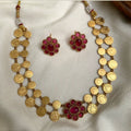 Ruby coin Choker Set