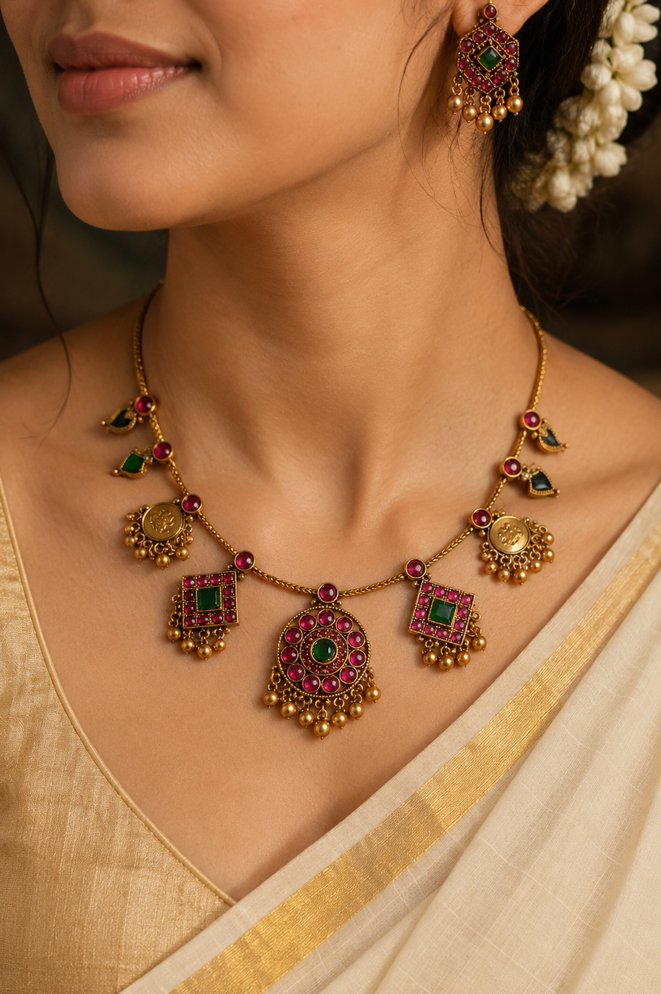 Laxmi Coin Heritage Necklace
