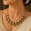 Mayura Pearl Coin Necklace