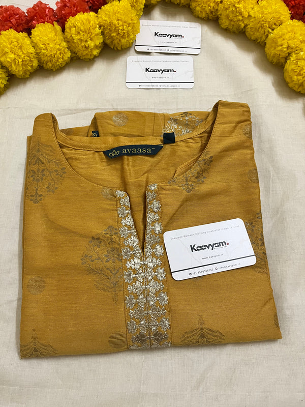 MUSTARD YELLOW KURTI