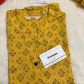 COLLAR YELLOW BLACK KURTI