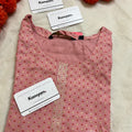 ROUND NECK CORAL PRINTED KURTI