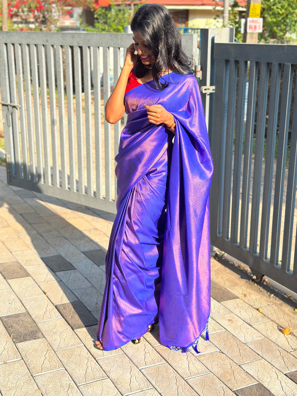 BLUE KUBERAPPATTU SAREE