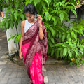 OMBRE HAND BLOCK SAREE
