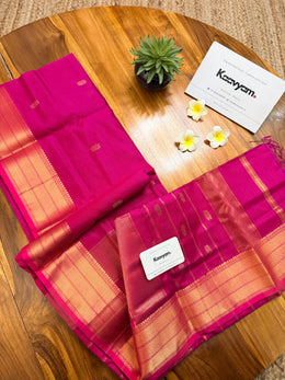 Double Peti Pink Maheshwari Silk