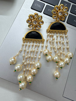 Naira Pearl Drop Earrings