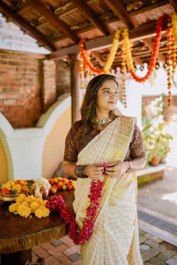 ONAM EDIT - KERALA CHECK SAREE