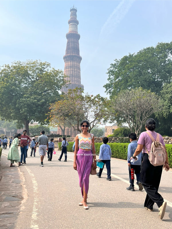 PLEATED DHOTHI SKIRT