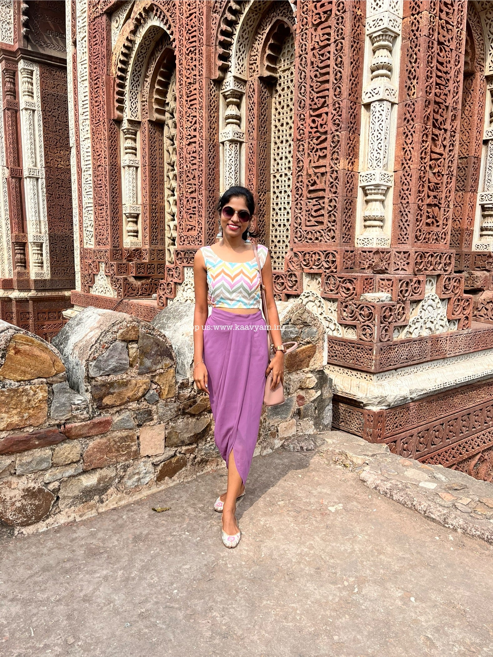 PLEATED DHOTHI SKIRT
