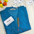 COLLAR BLUE KURTI