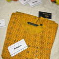 YELLOW COTTON KURTI