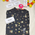 MANDARIN COLLAR BLACK KURTI
