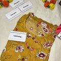 ROUND NECK YELLOW KURTI