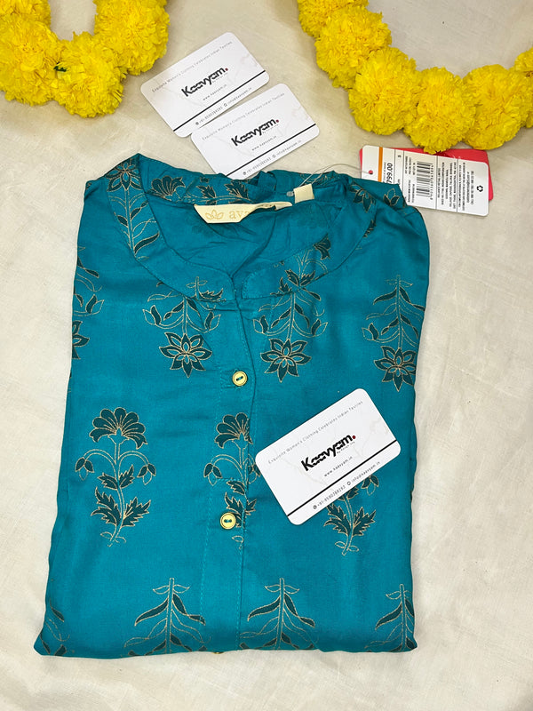 PRINTED BLUE KURTI