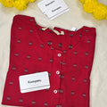 ROUND NECK RED KURTI
