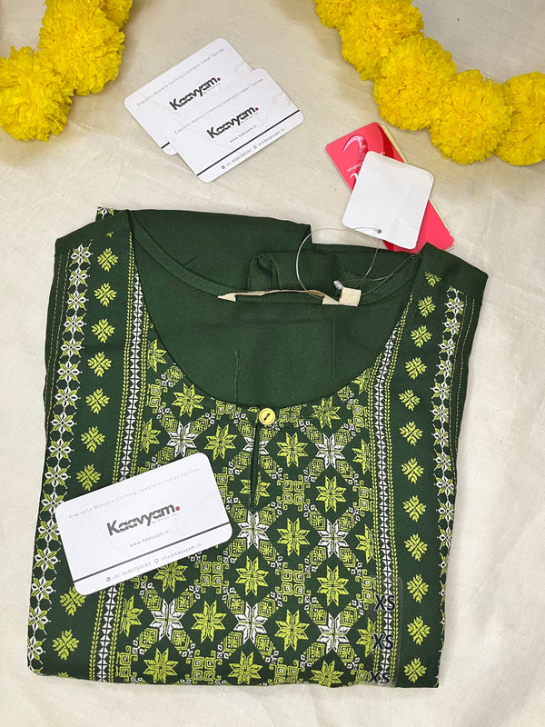 PRINTED GREEN KURTI