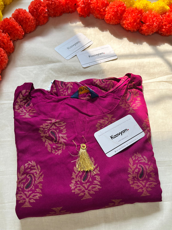 PRINTED PURPLE KURTI