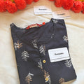 BLACK PRINTED UP AND DOWN KURTI