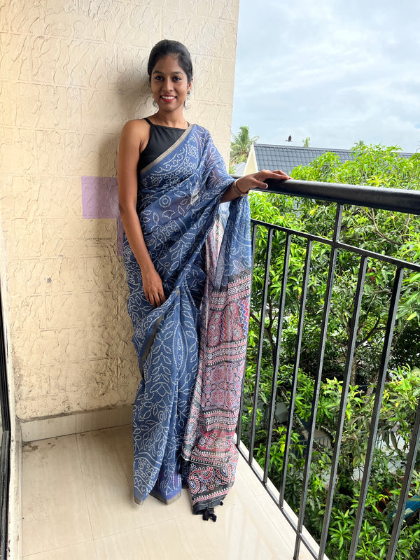 BANDHANI PRINTED SAREE