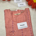 CORAL ROUND NECK KURTI
