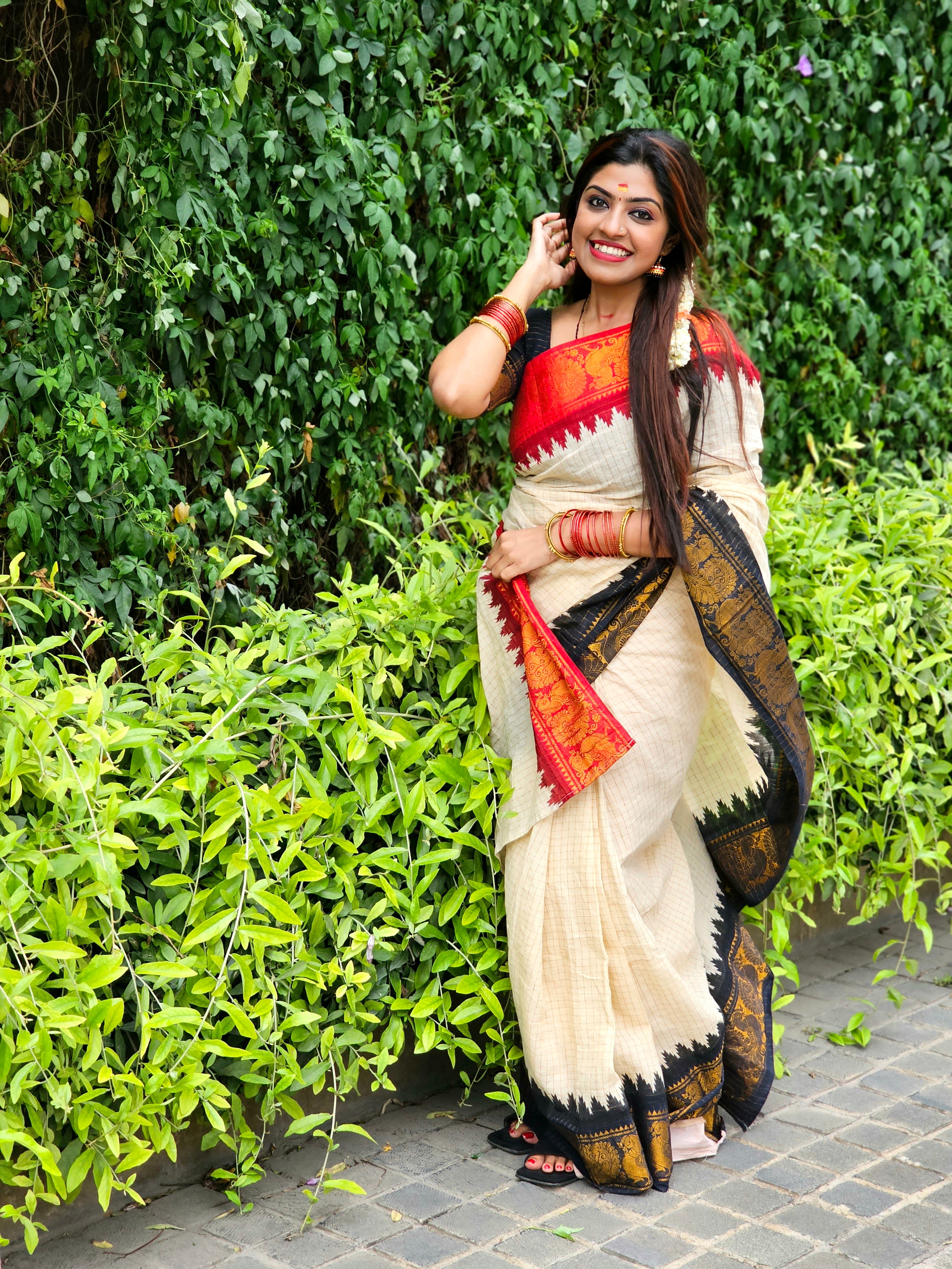 Ganga Jamuna Border Sungudi Saree