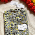 MANDARIN COLLAR DIAMOND KURTI