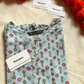 LIGHT BLUE PRINTED KURTI