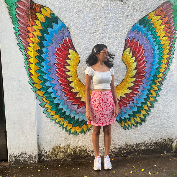 FLORAL SKIRT & TOP