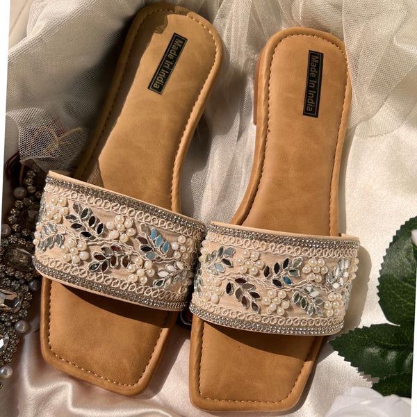 PEARL SLIP ON SANDALS