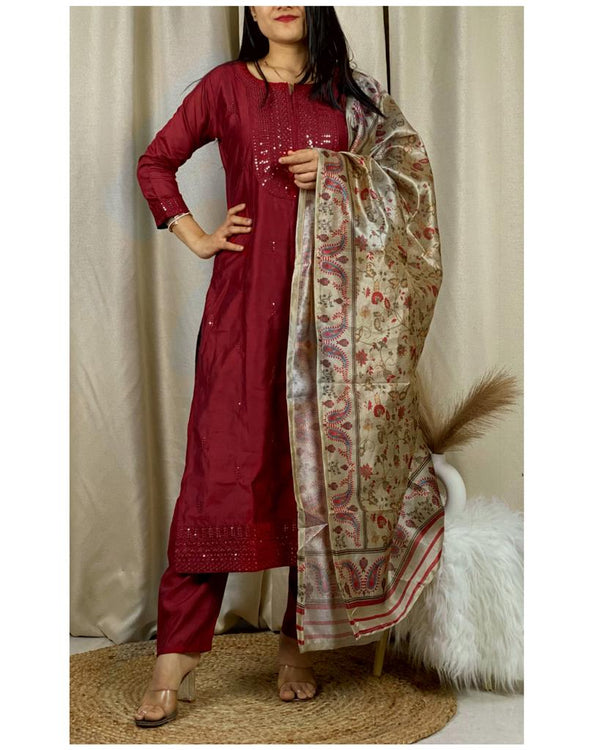 SEQUENCED YOKE SALWAR SET