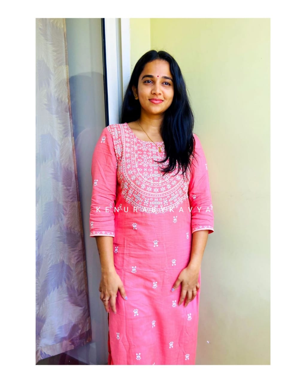 LONG PRINTED KURTHI