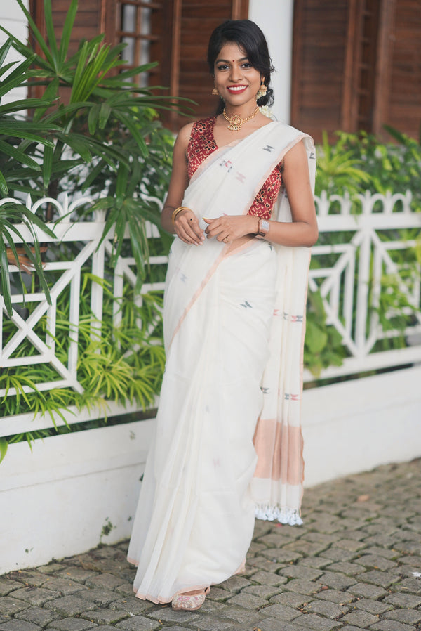 LINEN KERALA SAREE